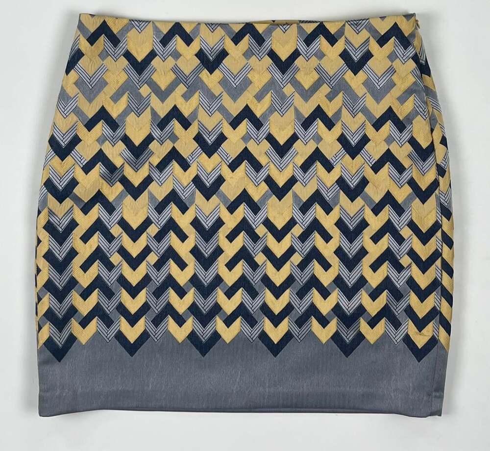M.S.S.P. Max Studio Specialty Product Chevron Pattern Pencil Skirt Size 4